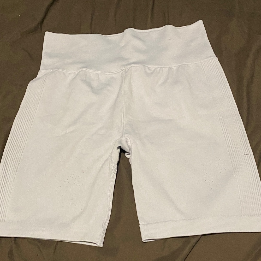 Women's light purple (can’t see on camera) High-Waisted Shorts